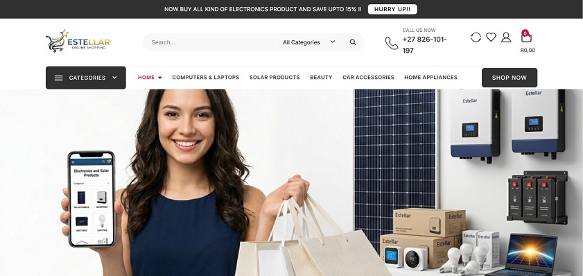 Online Solar Light and Electronic Store in South Africa